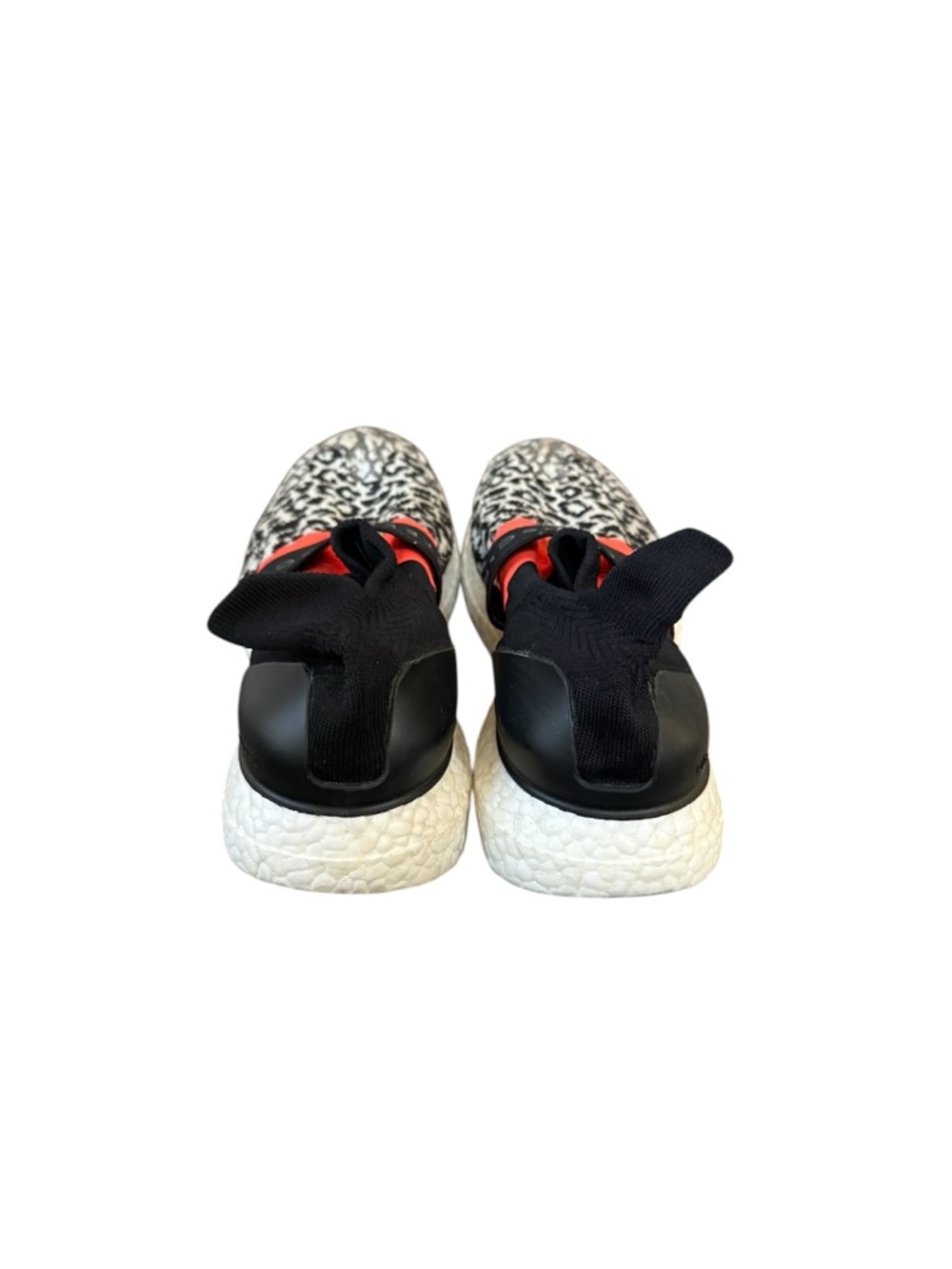 Stella McCartney X Adidas Black & Orange Leopard Knit Slip-On Sneakers - Picture 5 of 10
